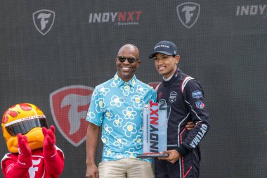Louisville, Kentucky 'den Firestone Serisi sürücüsü JACOB ABEL (51), Gainbridge' in Lübnan 'daki Nashville Superspeedway' de sunduğu Big Machine Music City Grand Prix 'inde ikinci oldu..