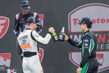 Odiham, İngiltere 'den Firestone serisi LOUIS FOSTER (26) tarafından hazırlanan INDY NXT, Gainbridge' in Lübnan 'daki Nashville Superspeedway' de sunduğu Big Machine Music City Grand Prix 'i kazandı..