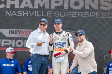 Odiham, İngiltere 'den Firestone serisi LOUIS FOSTER (26) tarafından hazırlanan INDY NXT, Gainbridge' in Lübnan 'daki Nashville Superspeedway' de sunduğu Big Machine Music City Grand Prix 'i kazandı..