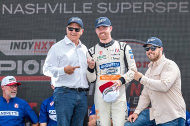 Odiham, İngiltere 'den Firestone serisi LOUIS FOSTER (26) tarafından hazırlanan INDY NXT, Gainbridge' in Lübnan 'daki Nashville Superspeedway' de sunduğu Big Machine Music City Grand Prix 'i kazandı..