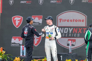 Odiham, İngiltere 'den Firestone serisi LOUIS FOSTER (26) tarafından hazırlanan INDY NXT, Gainbridge' in Lübnan 'daki Nashville Superspeedway' de sunduğu Big Machine Music City Grand Prix 'i kazandı..