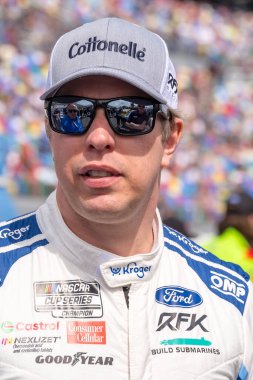 NASCAR Cup Serisi sürücüsü, Rochester Hills, Michigan 'dan BRAD KESELOWSKI (6), Daytona International Speedway at Daytona Beach, FL, ABD.