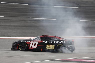 TY DILLON (10), Hampton, GA 'da Ambetter Health 400 sırasında NC enkazı.