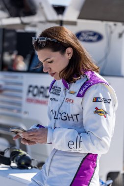 NASCAR Cup Series driver, KATHERINE LEGGE (78) of Guildford, Surrey, England, prepares to practice for the Shriners Children's 500 at Phoenix Raceway in Avondale, AZ. clipart