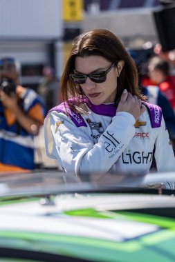 NASCAR Cup Series driver, KATHERINE LEGGE (78) of Guildford, Surrey, England, prepares to practice for the Shriners Children's 500 at Phoenix Raceway in Avondale, AZ. clipart