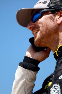 GRANT ENFINGER (9), Rockingham, NC 'de Black' s Lastiği 200 için pratik yapmaya hazırlanıyor..