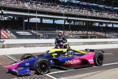 Grand Cayman, Cayman Adaları 'ndan NTT INDYCAR SERIES SERIES sürücüsü KYFFIN SIMPSON (8), Indianapolis 500' ün 109..