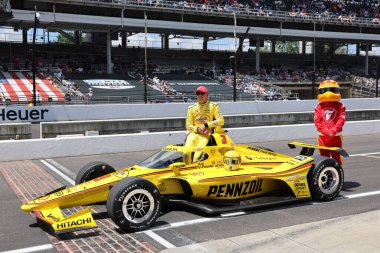 Christchurch, Yeni Zelanda 'dan NTT INDYCAR SERIES sürücüsü, SCOTT MCLAUGHLIN (3) (NZL), Indianapolis 500' ün 109..