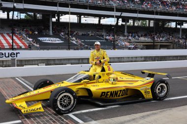 Christchurch, Yeni Zelanda 'dan NTT INDYCAR SERIES sürücüsü, SCOTT MCLAUGHLIN (3) (NZL), Indianapolis 500' ün 109..