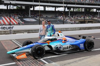 Speedway, ABD - 17 Mayıs 2025: NTT INDYCAR SERIES sürücüsü, Hoofddorp, Hollanda 'dan (NLD), Indianapolis Yarış Yarışı' nda 109.,