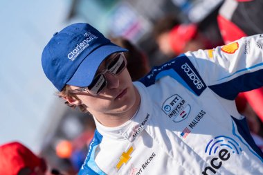 Şikago 'dan DAVID MALUKAS (4) (ABD), Indianapolis 500' ün 109. koşusu sırasında Speedway, IN 'deki Indianapolis Motor Yarış Pisti' nde hızlı 12 'ye katılmaya hazırlanıyor..