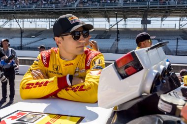 Barcelona, İspanya 'dan ALEX PALOU (10) (ESP), Indianapolis 500' ün 109. koşusu sırasında Speedway, IN.