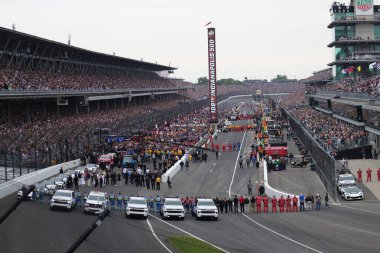 Indianapolis Motor Speedway, IN 'de Indianapolis 500' ün 109. koşusuna ev sahipliği yapıyor..