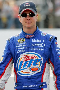 New Hampshire Uluslararası Yarış Pisti, Loudon, NH 'da Sylvania 300 antrenmanı sırasında Kurt Busch.