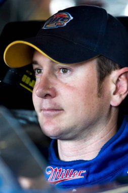 Homestead, FL - 16 Kasım 2007: Florida Homestead 'deki Homestead-Miami Speedway' de NNCS Ford 400 antrenmanı sırasında Kurt Busch.