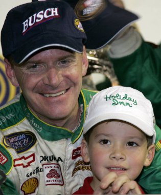 Homestead, FL - 18 Kasım 2007: Jeff Burton Homestead, Fl 'deki Homestead Miami Speedway' de şampiyonayı kazanmak için Ford 300 kazandı..