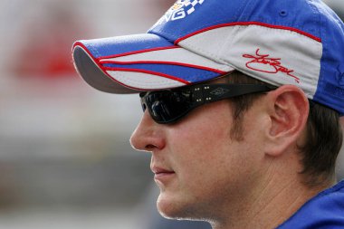 Indianapolis, IN - 29 Temmuz 2007: Indianapolis, IN 'deki Indianapolis Motor Yarış Pisti' ndeki Allstate 400 elemeleri sırasında Kurt Busch.