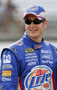 Indianapolis, IN - 29 Temmuz 2007: Indianapolis, IN 'deki Indianapolis Motor Yarış Pisti' ndeki Allstate 400 elemeleri sırasında Kurt Busch.