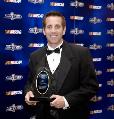 December 07, 2007 - Orlando, FL, USA: Greg Biffle receives his 9th place trophy at the Portofino Bay Hotel plays host to the NASCAR Busch Series Championship Banquet in Orlando, FL.