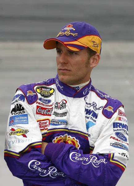 Martinsville, VA - 19 Ekim 2007: Jamie McMurray Martinsville Yarış Pistindeki Subway 500 elemeleri sırasında.