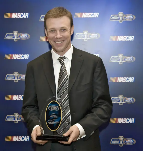 December 07, 2007 - Orlando, FL, USA: 10th Place driver, Matt Kenseth, receives his trophy at the Portofino Bay Hotel plays host to the NASCAR Busch Series Championship Banquet in Orlando, FL.