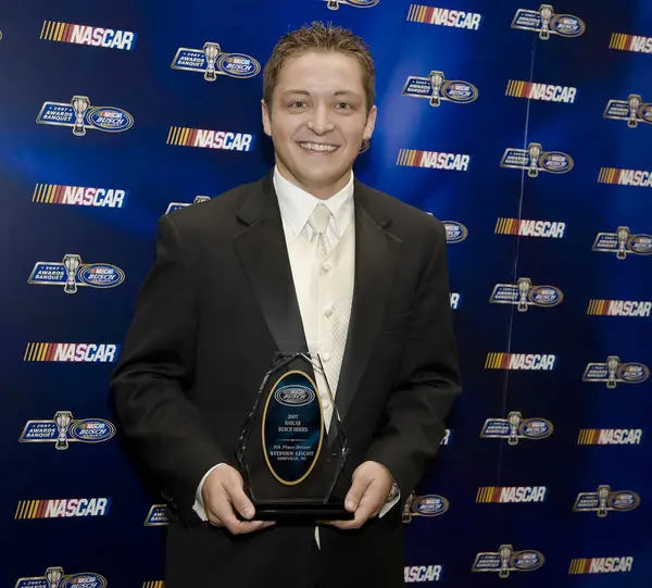 December 07, 2007 - Orlando, FL, USA: 7th Place driver, Stephen Leight, receives his award at the Portofino Bay Hotel plays host to the NASCAR Busch Series Championship Banquet in Orlando, FL.