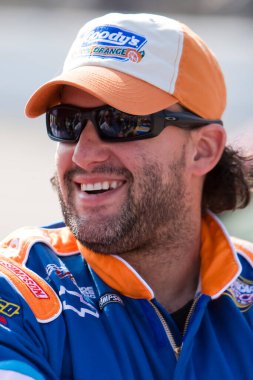 Ft. Worth, TX - Kasım 04, 2007: Tony Stewart Fort Worth, Texas Motor Speedway 'deki NBS O' Reilly Yarışması sırasında