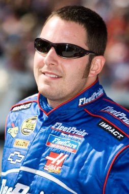 Ft. Worth, TX USA - 4 Kasım 2007: Johnny Sauter Fort Worth, Texas Motor Speedway 'de NNCS Dickies 500 sırasında