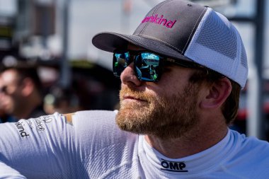 NTT INDYCAR SERIES sürücüsü, CONOR DALY (76) (ABD) (Noblesville, IN), Madison, IL 'deki World Wide Technology Raceway' de Bommarito Otomotiv Grubu 500 'e katılmaya hak kazandı..