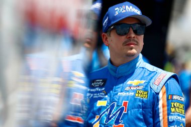 NASCAR Xfinity Serisi sürücüsü, BRENAN Havuzu (44) Hampton, GA 'daki Odaklanmış Sağlık 250 için hazırlanıyor..