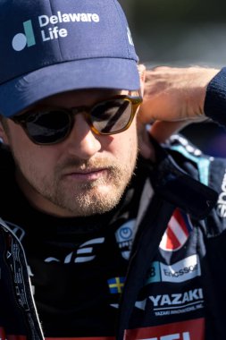 İsveç 'in Kumla kentinden INDYCAR Serisi sürücüsü MARCUS ERICSSON (28), Portland Uluslararası PORTLAND veya PORTLAND' daki Portland Uluslararası Yarış Pisti 'nde yapılacak olan BITNILE.com Grand Prix' ine hazırlanıyor..