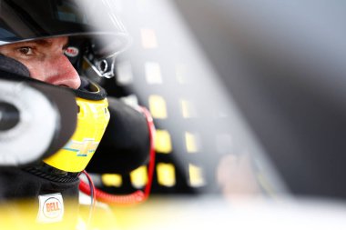 GRANT ENFINGER (9) Indianapolis, IN 'deki TSport 200 antrenmanına hazırlanıyor.