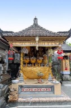 Ubud 'daki kutsal tapınak, Bali. Endonezya.