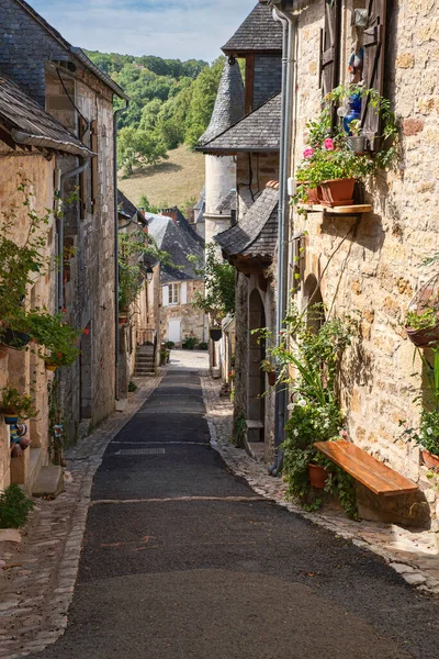 Turenne Limousin Correze Bölgesinde Küçük Bir Tepe Köyü — Stok fotoğraf