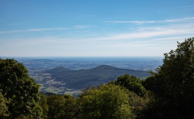 Fransa 'daki Morvan' daki Mont Beuvray 'den panoramik manzara