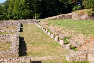 Fransa 'daki Morvan' daki Mont Beuvray 'den panoramik manzara