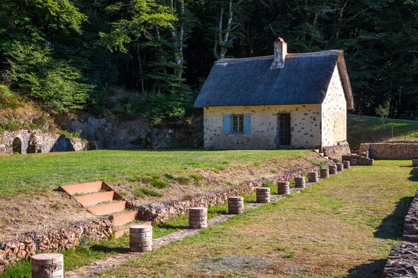 Oude Opgravingen Archeologische Vindplaats Mont Beuvray Morvan Frankrijk — Stockfoto