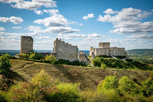 França Les Andelys Bela Paisagem Seu Redor Com Ruínas Castelo — Fotografia de Stock