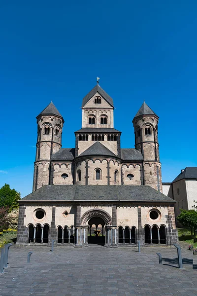 Romaanse Kerk Van Abdij Maria Laach Duitsland — Stockfoto