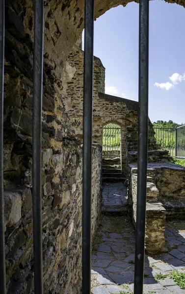 Stuben Monastery Ruins Vineyards Bremm Middle Moselle Moselle Rhineland Palatinate — Stock Photo, Image