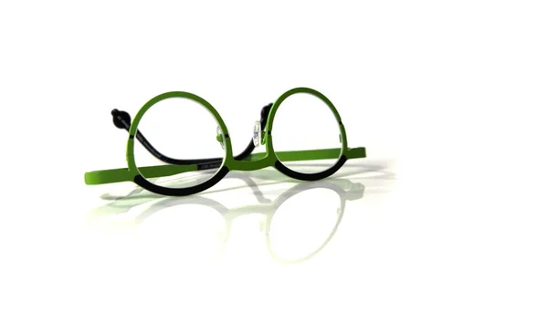 배경에 비즈니스 라이프 스타일 디자인 요소에서 힙스터 안경의 현대적인 — 스톡 사진