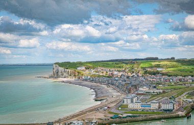 Le Treport Seine-Maritime ve Mers-les-Bains, Somme 'nin hava manzarası