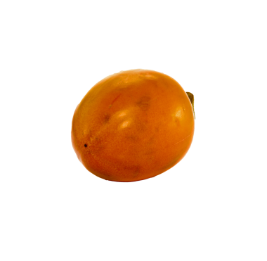 Bir portakal taze çiğ kaki meyve png dosyası.
