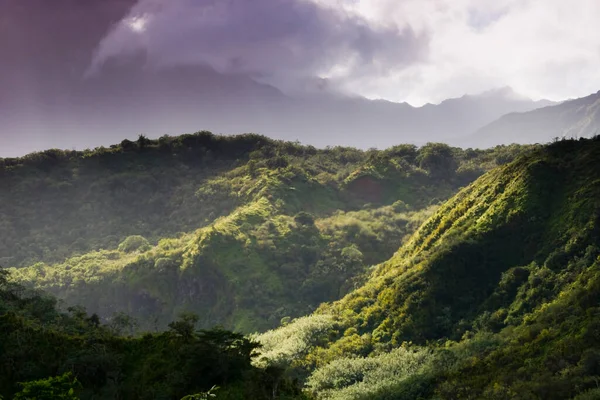 Dağlar Kauai Hawaii Abd — Stok fotoğraf