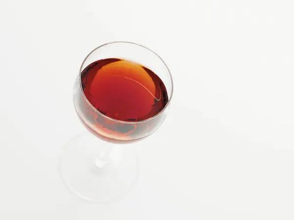 白を基調としたポートワインのグラス スタジオショット — ストック写真