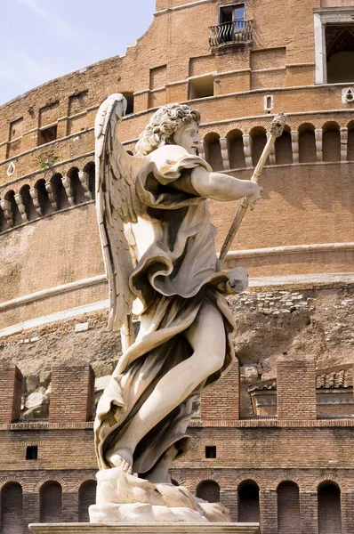 Statue Castel Sant Angelo Rome Latium Italy — Stock Photo, Image