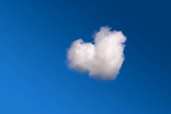 Nube Forma Corazón Cielo — Foto de Stock