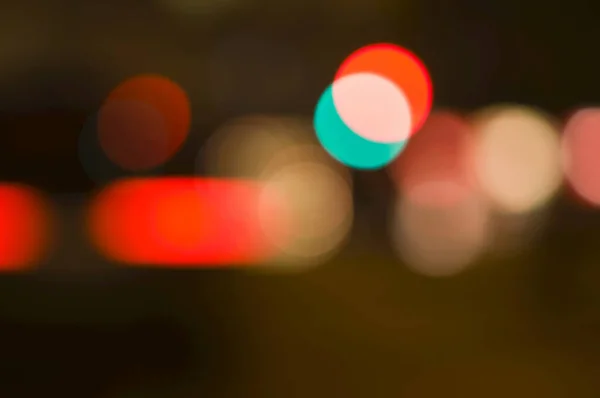 Rozmazane Światła Miejskie Nocy — Zdjęcie stockowe