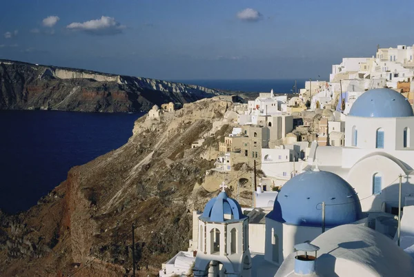 Uitzicht Stad Oia Santorini Griekenland — Stockfoto