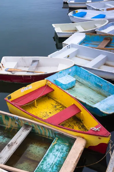 Деревянные Гребные Лодки Pamet Harbor Труро Кейп Код Массачусетс Сша — стоковое фото